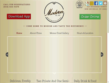 Tablet Screenshot of modernrestaurant.com